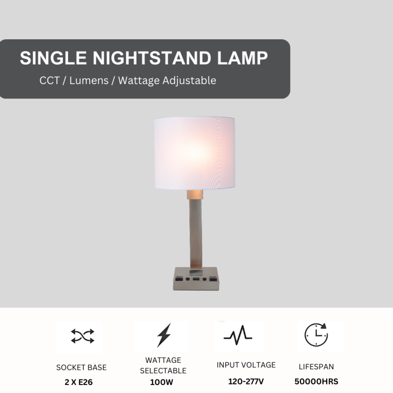 SES-302 SINGLE NIGHTSTAND LAMP